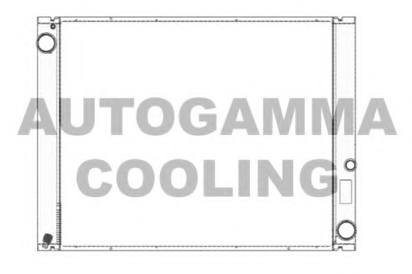 AUTOGAMMA 104667 Радиатор охлаждения двигателя AUTOGAMMA для LAND ROVER