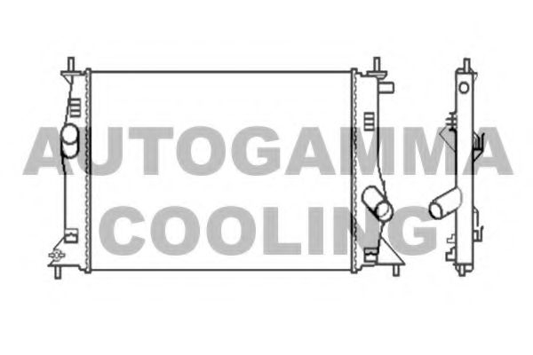 AUTOGAMMA 104674 Радиатор охлаждения двигателя для MAZDA 5