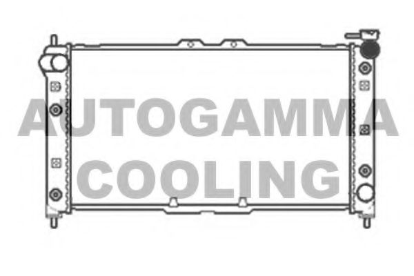 AUTOGAMMA 104680 Радиатор охлаждения двигателя для MAZDA MX-3