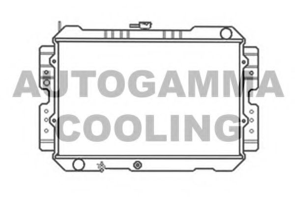 AUTOGAMMA 104681 Радиатор охлаждения двигателя для MAZDA PROCEED