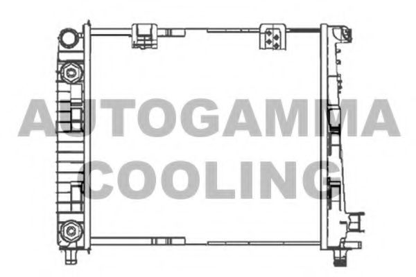 AUTOGAMMA 104683 Радиатор охлаждения двигателя для MERCEDES-BENZ A-CLASS