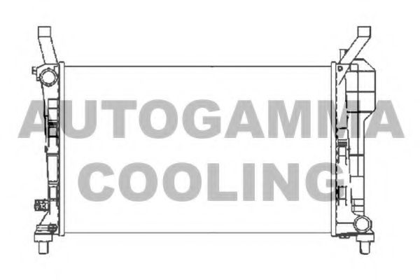 AUTOGAMMA 104684 Радиатор охлаждения двигателя для MERCEDES-BENZ B-CLASS