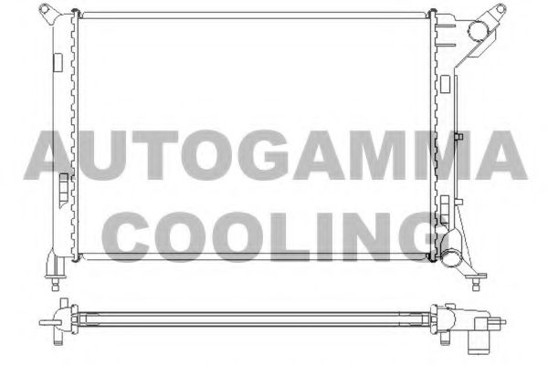 AUTOGAMMA 104687 Радиатор охлаждения двигателя для MINI