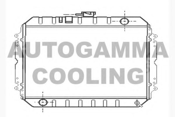 AUTOGAMMA 104696 Радиатор охлаждения двигателя для OPEL CAMPO