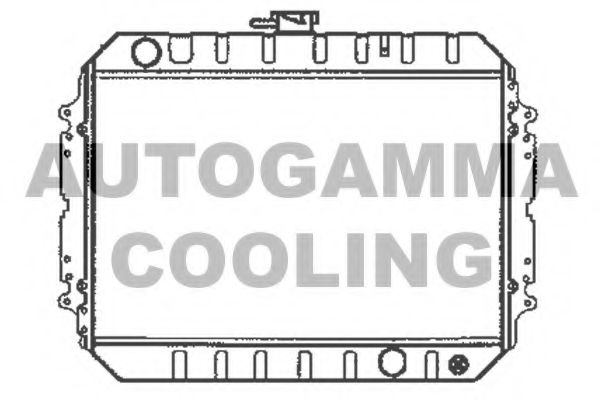 AUTOGAMMA 104697 Радиатор охлаждения двигателя для OPEL CAMPO