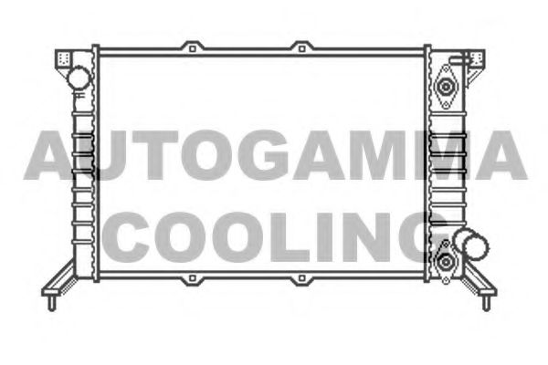 AUTOGAMMA 104702 Радиатор охлаждения двигателя AUTOGAMMA для ROVER