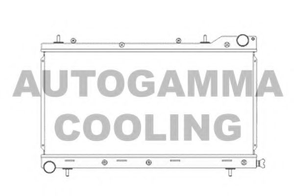 AUTOGAMMA 104704 Радиатор охлаждения двигателя AUTOGAMMA для SUBARU