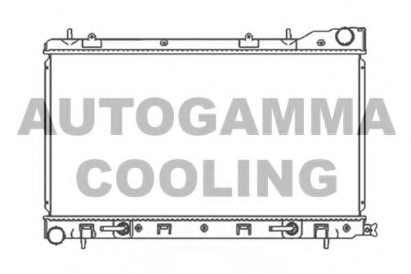 AUTOGAMMA 104705 Радиатор охлаждения двигателя AUTOGAMMA для SUBARU