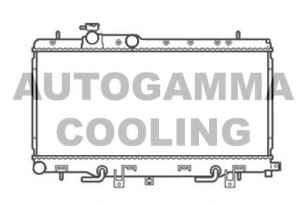 AUTOGAMMA 104708 Радиатор охлаждения двигателя AUTOGAMMA для SUBARU