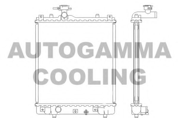 AUTOGAMMA 104710 Радиатор охлаждения двигателя для SUZUKI IGNIS