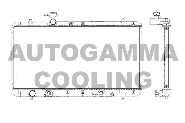 AUTOGAMMA 104711 Радиатор охлаждения двигателя для SUZUKI