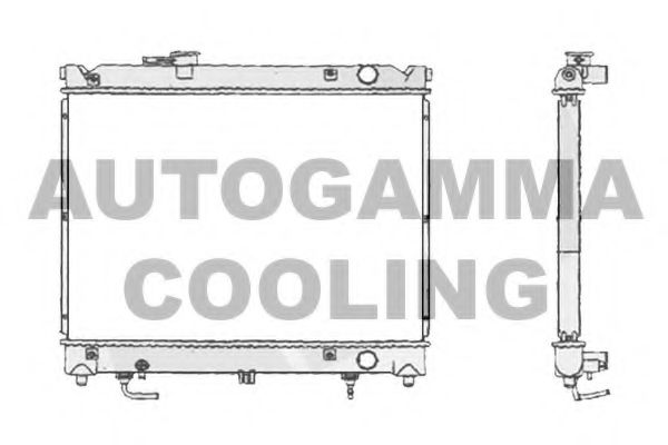 AUTOGAMMA 104713 Радиатор охлаждения двигателя AUTOGAMMA для SUZUKI
