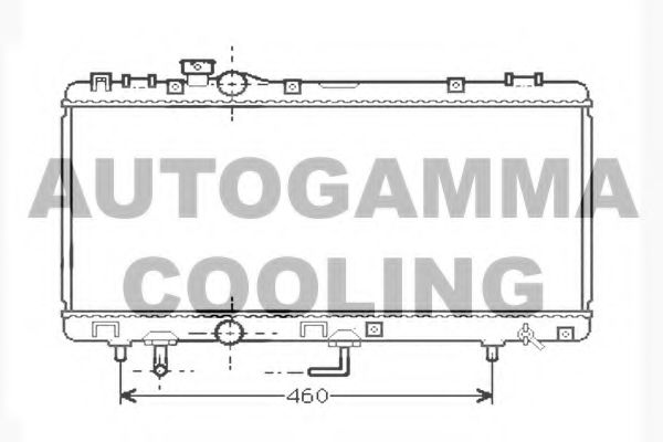 AUTOGAMMA 104742 Радиатор охлаждения двигателя для TOYOTA CYNOS