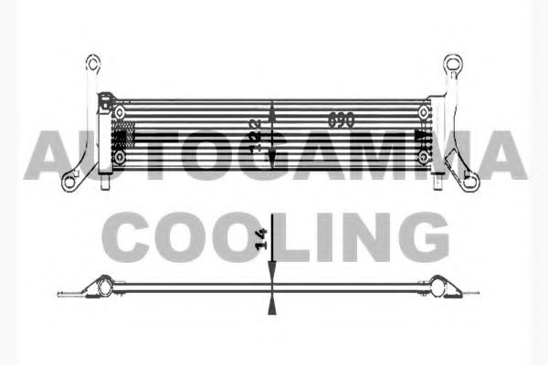 AUTOGAMMA 104750 Радиатор охлаждения двигателя для AUDI Q7