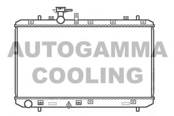 AUTOGAMMA 104824 Радиатор охлаждения двигателя AUTOGAMMA для SUZUKI