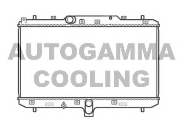 AUTOGAMMA 104825 Радиатор охлаждения двигателя AUTOGAMMA для SUZUKI