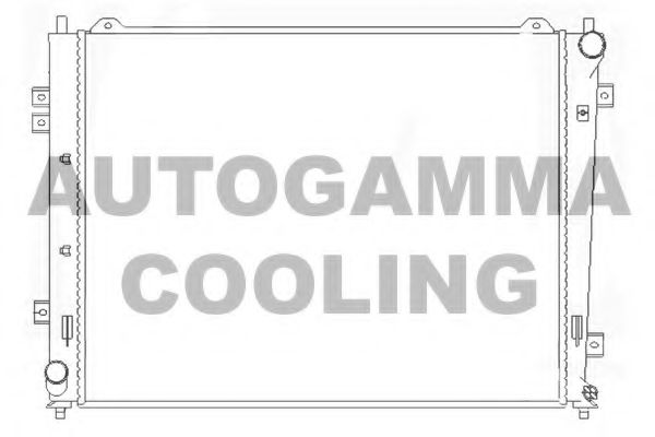 AUTOGAMMA 104841 Радиатор охлаждения двигателя для KIA RONDO