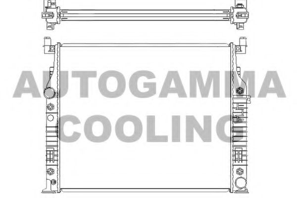 AUTOGAMMA 104851 Радиатор охлаждения двигателя для MERCEDES-BENZ R-CLASS