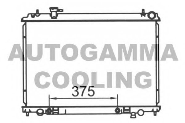 AUTOGAMMA 104858 Радиатор охлаждения двигателя для NISSAN 350 Z кабрио (Z33)