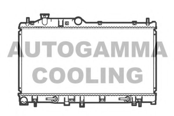 AUTOGAMMA 104867 Радиатор охлаждения двигателя AUTOGAMMA для SUBARU