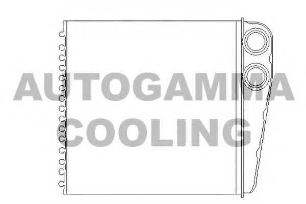 AUTOGAMMA 104886 Радиатор печки для RENAULT TWINGO 2 (CN0)