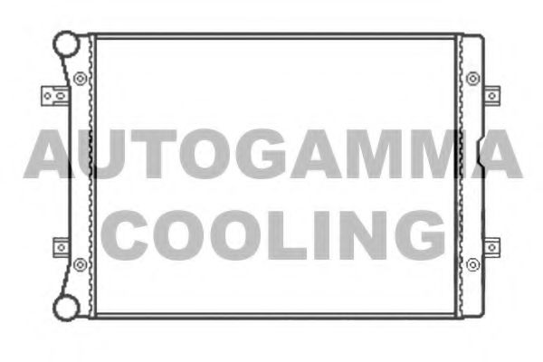 AUTOGAMMA 104927 Радиатор охлаждения двигателя для SEAT ALHAMBRA