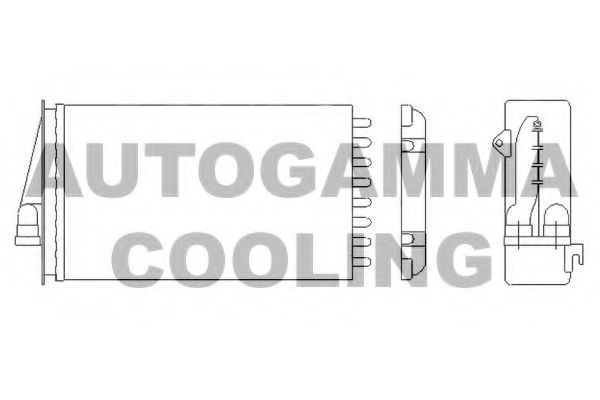 AUTOGAMMA 104936 Радиатор печки для ALFA ROMEO