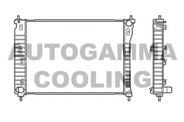 AUTOGAMMA 105043 Радиатор охлаждения двигателя для OPEL ANTARA