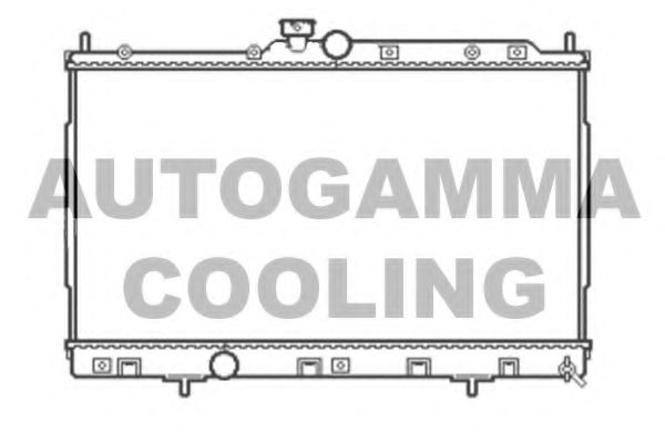 AUTOGAMMA 105051 Радиатор охлаждения двигателя для MITSUBISHI