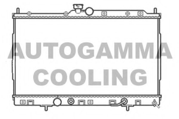 AUTOGAMMA 105052 Радиатор охлаждения двигателя для MITSUBISHI