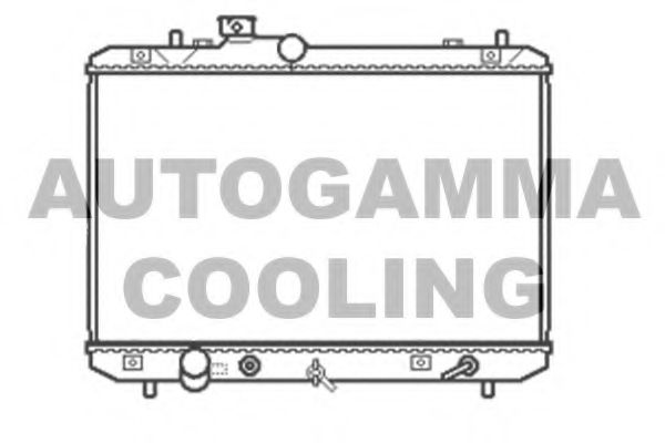 AUTOGAMMA 105058 Радиатор охлаждения двигателя для SUZUKI
