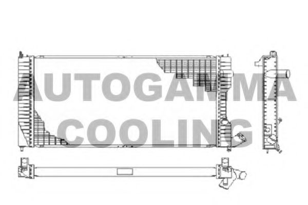 AUTOGAMMA 105088 Радиатор охлаждения двигателя для CITROËN XM (Y4)