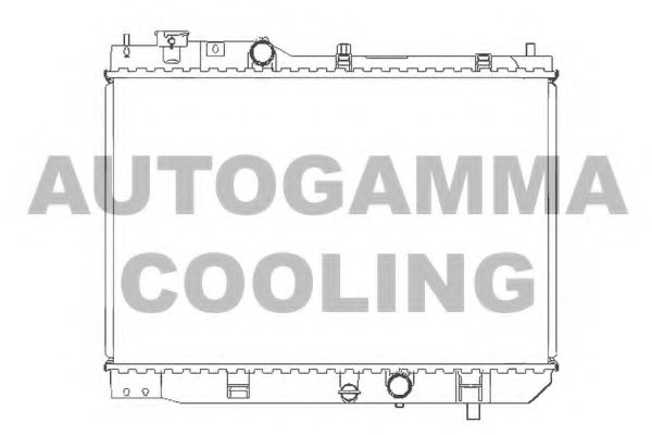 AUTOGAMMA 105109 Радиатор охлаждения двигателя для MAZDA PREMACY