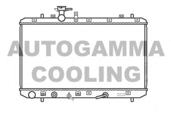 AUTOGAMMA 105112 Радиатор охлаждения двигателя для SUZUKI