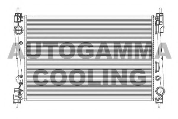 AUTOGAMMA 105120 Радиатор охлаждения двигателя AUTOGAMMA для FIAT PRATICO