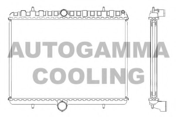 AUTOGAMMA 105123 Радиатор охлаждения двигателя для CITROËN DISPATCH