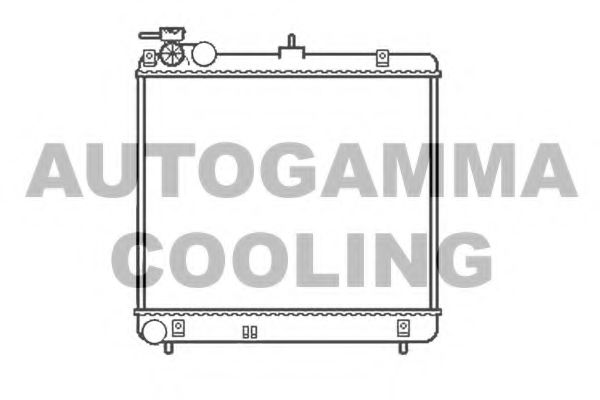 AUTOGAMMA 105127 Радиатор охлаждения двигателя для HYUNDAI ATOZ