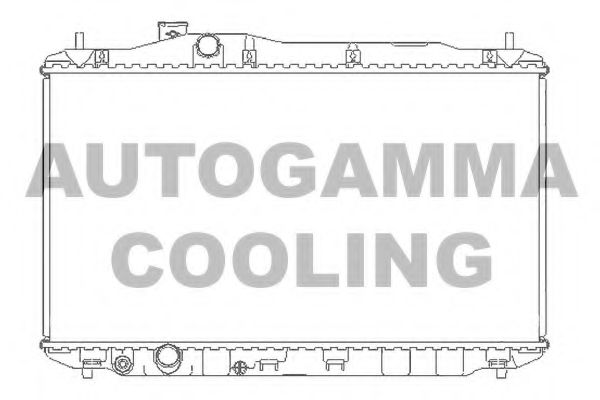 AUTOGAMMA 105135 Радиатор охлаждения двигателя AUTOGAMMA для HONDA