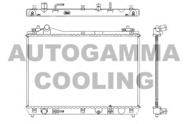 AUTOGAMMA 105138 Радиатор охлаждения двигателя AUTOGAMMA для SUZUKI