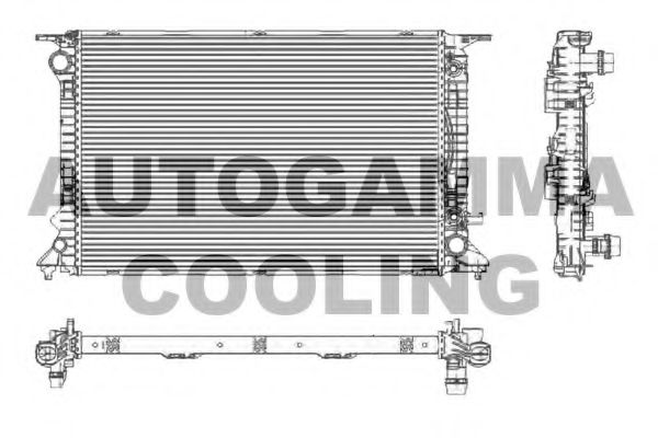 AUTOGAMMA 105159 Радиатор охлаждения двигателя для AUDI A5