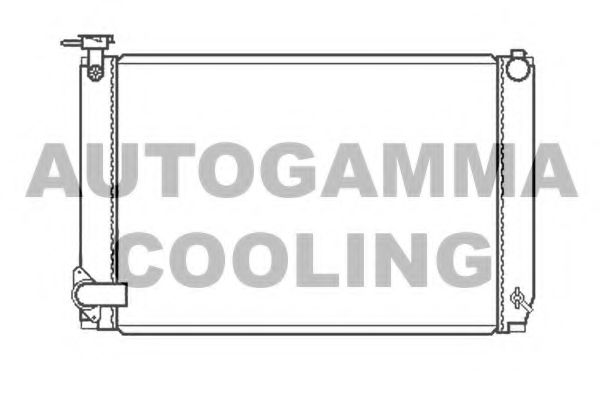 AUTOGAMMA 105163 Радиатор охлаждения двигателя AUTOGAMMA для LEXUS