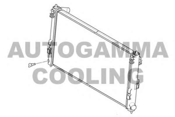 AUTOGAMMA 105174 Радиатор охлаждения двигателя для MITSUBISHI OUTLANDER