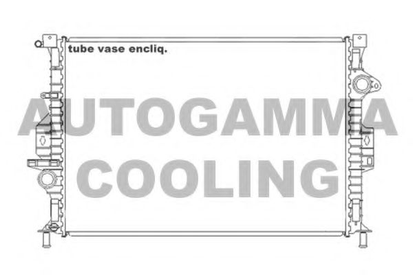 AUTOGAMMA 105206 Радиатор охлаждения двигателя для FORD KUGA