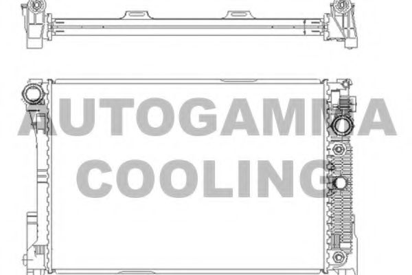 AUTOGAMMA 105215 Радиатор охлаждения двигателя для MERCEDES-BENZ CLS