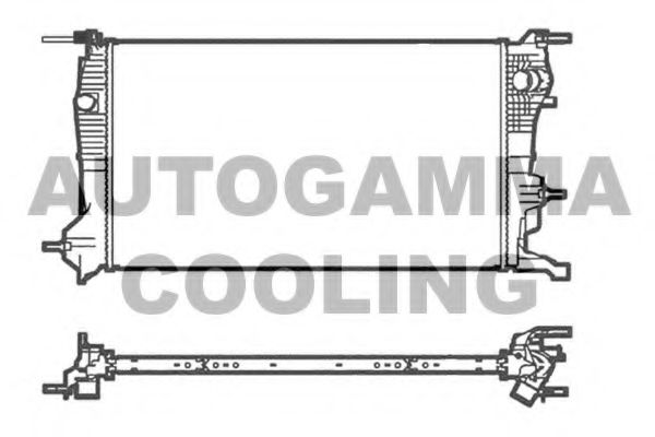 AUTOGAMMA 105218 Радиатор охлаждения двигателя для RENAULT GRAN TOUR