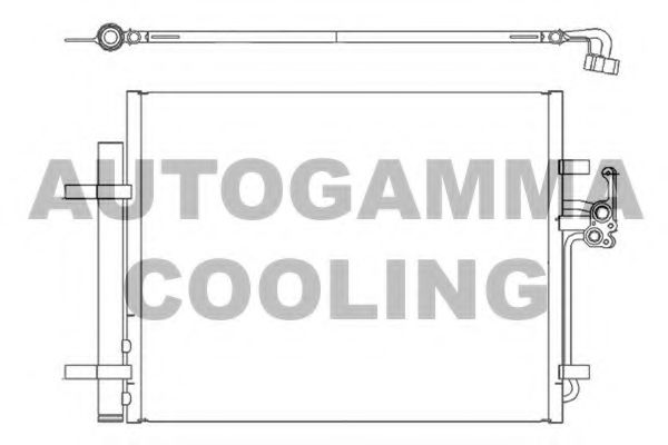 AUTOGAMMA 105308 Радиатор кондиционера для VOLVO XC70
