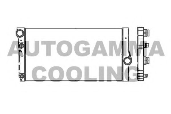 AUTOGAMMA 105309 Радиатор охлаждения двигателя для BMW 6