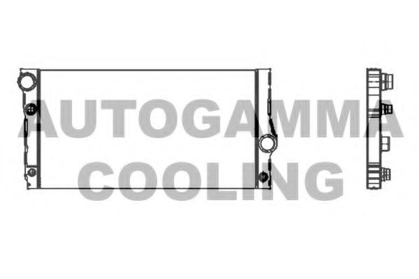 AUTOGAMMA 105311 Радиатор охлаждения двигателя для BMW