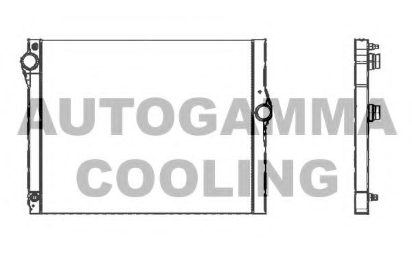 AUTOGAMMA 105312 Радиатор охлаждения двигателя для BMW