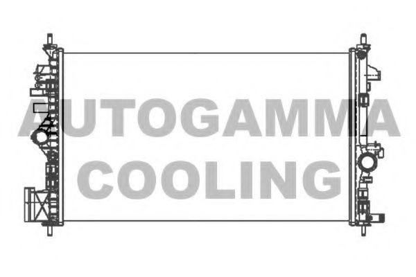 AUTOGAMMA 105317 Радиатор охлаждения двигателя для OPEL INSIGNIA